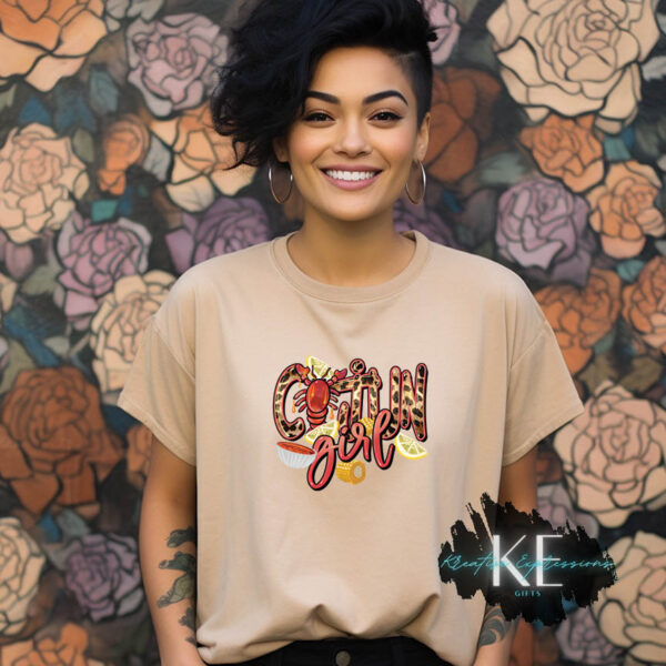 Cajun Girl Crawfish Graphic Tee