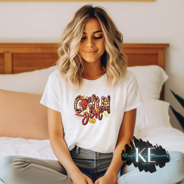Cajun Girl Crawfish Graphic Tee - Image 2